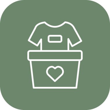 giysi simgesinin vektör illüstrasyonu