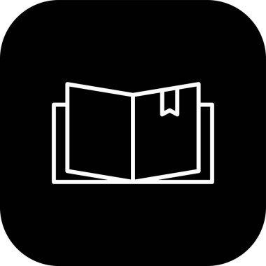 kitap simgesi vektör illüstrasyonu