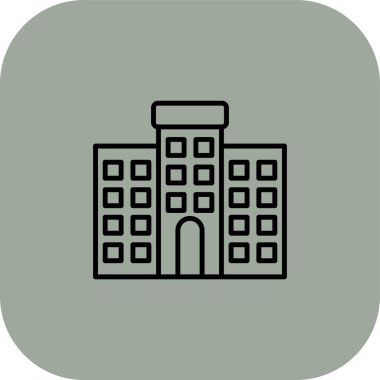 vektör binaları ikon illüstrasyonu