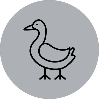 kuş simgesi vektör illüstrasyonu