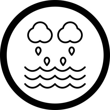 Şirin bir çizgi film simgesinin vektör çizimi