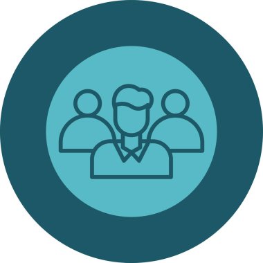 Moda Biçimli İnsanlar Simgesi İzole Arkaplan