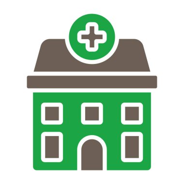 Hastane binası vektör simgesi