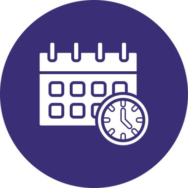 Takvim simgesinin vektör illüstrasyonu