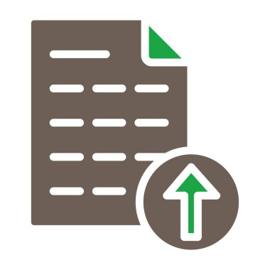 veri analizi düz simge vektör çizimi