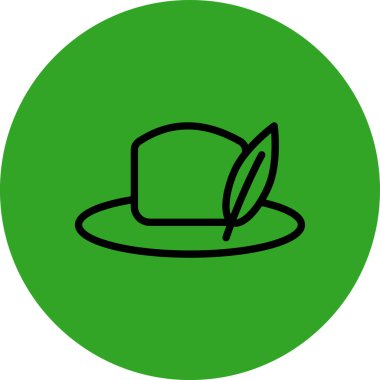 Şapka Vektörü Şekil Simgesi Tasarımı