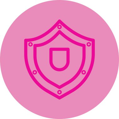 Kalkan. Web simgesi basit illüstrasyon