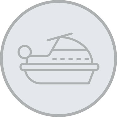 tekne, illüstrasyon, vektör, beyaz arka planda..