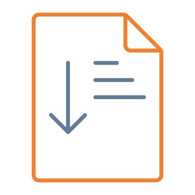 dosya belgesi vektör illüstrasyonu