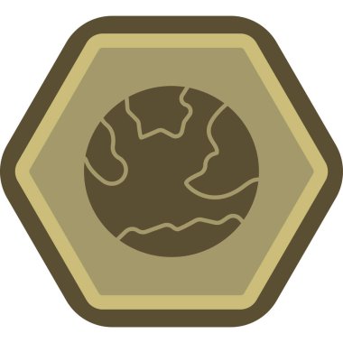 Bir yıldız simgesinin vektör illüstrasyonu