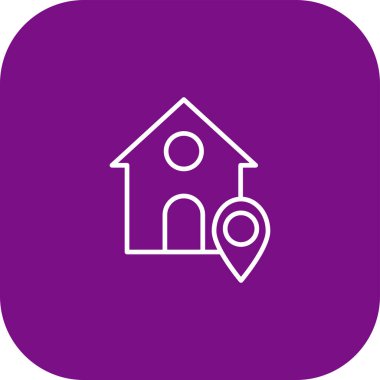 işaretleyici simgesi olan ev