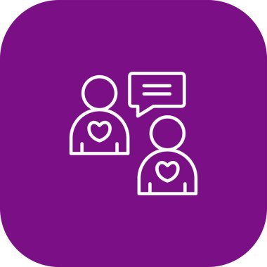 Sohbet simgesinin vektör illüstrasyonu