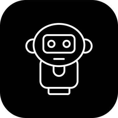 Robot simgesinin vektör illüstrasyonu