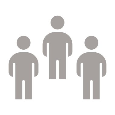 bir grup insan simgesi vektör illüstrasyon tasarımı