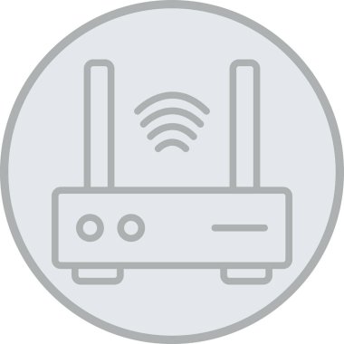 router simgesi vektör illüstrasyonu