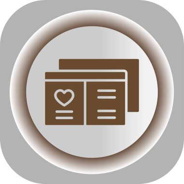 Benzersiz Gazete Vektör Satırı Simgesi