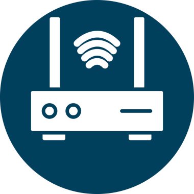 router simgesi. vektör illüstrasyonu.