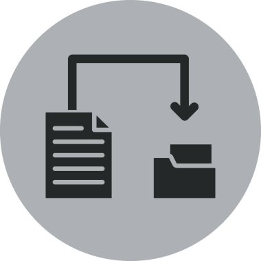 vektör illüstrasyonu, dosya simgesi