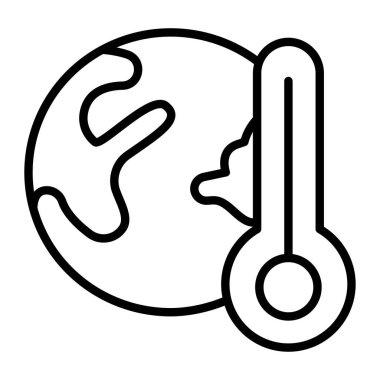 Termometre sıcaklığı. Web simgesi