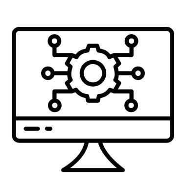 bilgisayar simgesi, vektör illüstrasyonu