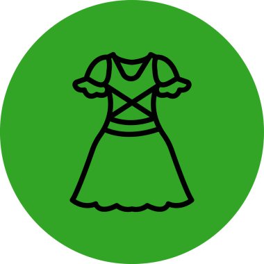 elbise simgesi vektör illüstrasyonu