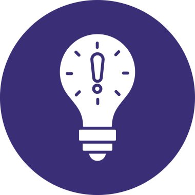 Ampul simgesinin vektör illüstrasyonu