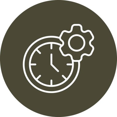 Saat simgesi. Web için basit zaman vektör simgeleri çizimi