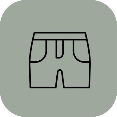 Web için şort simgesi, mobil uygulama, yazdırma