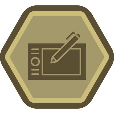 Kalemle bir kitabın vektör çizimi