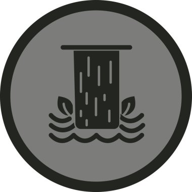 Moda tarzında izole edilmiş su simgesi