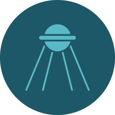 Teleskop simgesinin vektör illüstrasyonu