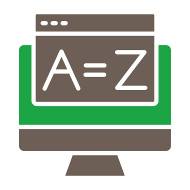 Bilgisayar görüntüleme vektör simgesi modern tasarım