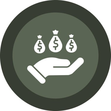 iş düz yuvarlanmış vektör simgesi