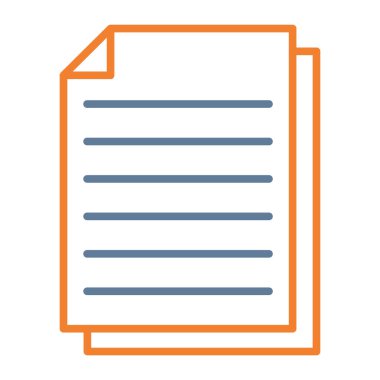 belge simgesi vektör illüstrasyonu