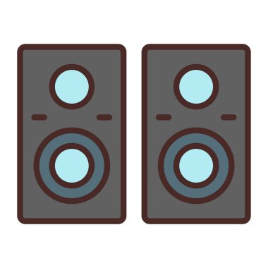 izole edilmiş retro hoparlörler tasarımı