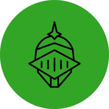 Benzersiz cami vektör simgesi