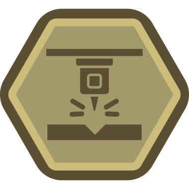 Altın simgenin vektör illüstrasyonu