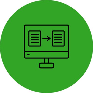 bilgisayar simgesi, vektör illüstrasyonu