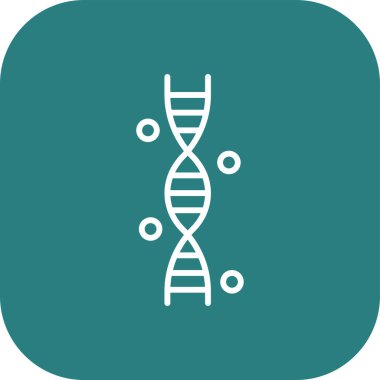 DNA molekülü vektör simgesi