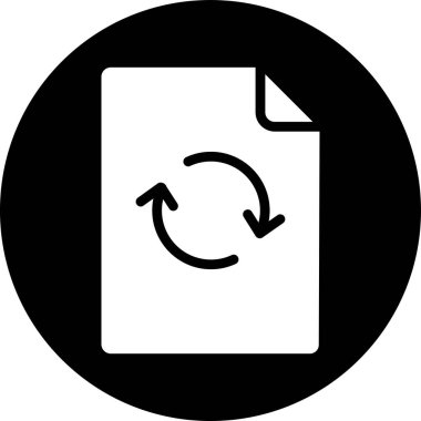 Belge simgesinin vektör illüstrasyonu