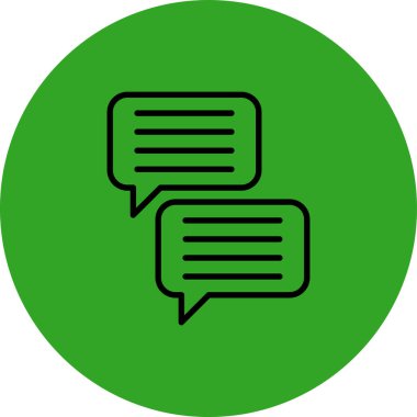 konuşma balonu simgesi, vektör illüstrasyonu