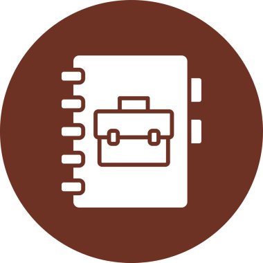 Evrak çantası ikonu. vektör illüstrasyonu