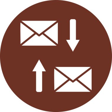 E-posta. Web simgesi basit illüstrasyon