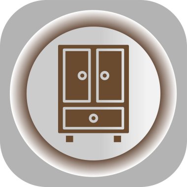 Benzersiz kütüphane vektörü simgesi