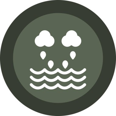 Su. Web simgesi basit tasarım