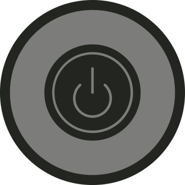 güç düğmesi dairesel simgesi simgesi