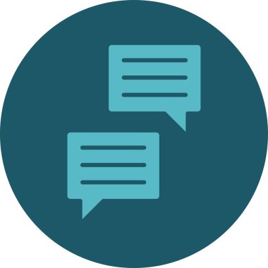 Sohbet simgesi vektör illüstrasyonu