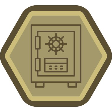 güvenli simge vektör illüstrasyonu