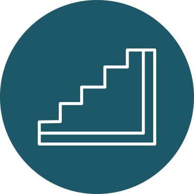 vektör merdiven simgesi çizimi