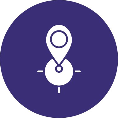 Konum pin simgesinin vektör illüstrasyonu